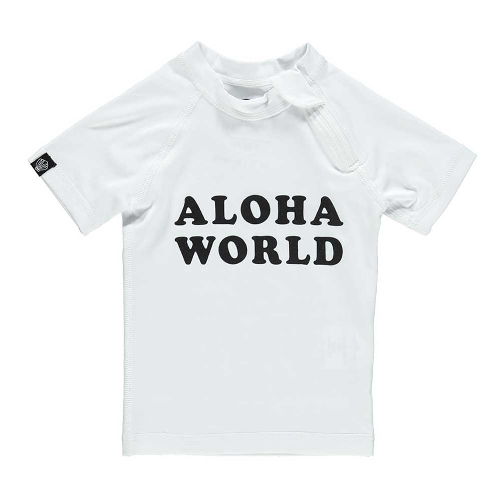 Beach&Bandits-Aloha World (Baby tee) XS 80/86 White