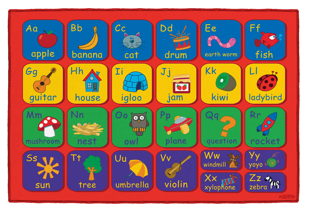 Belgium - Alphabet Mat Size: 200x300cm
