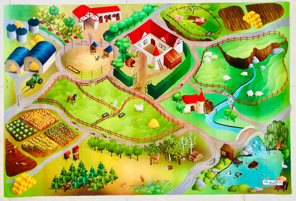 Belguim - Playmat 100x150 Quadri Ferme Connect Quadri