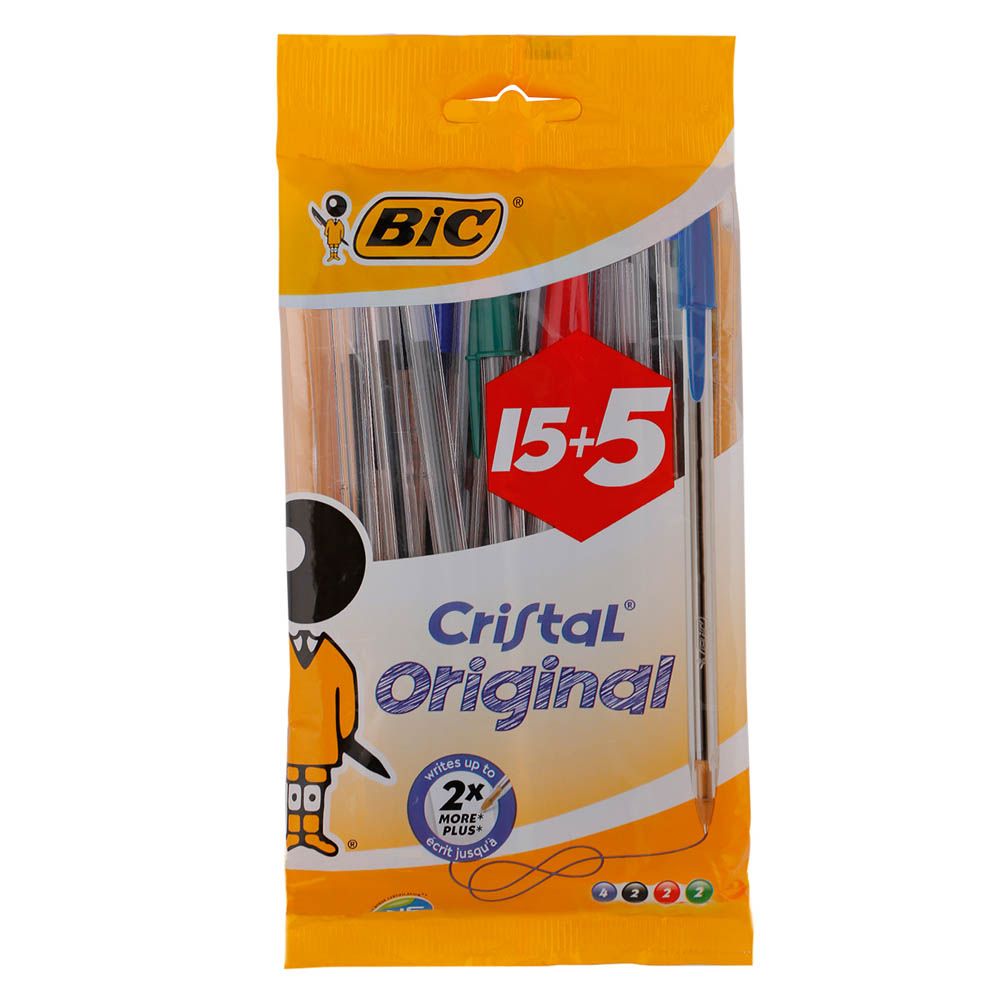 Bic - Cristal Ball Point Pens 15 And 5 Pcs
