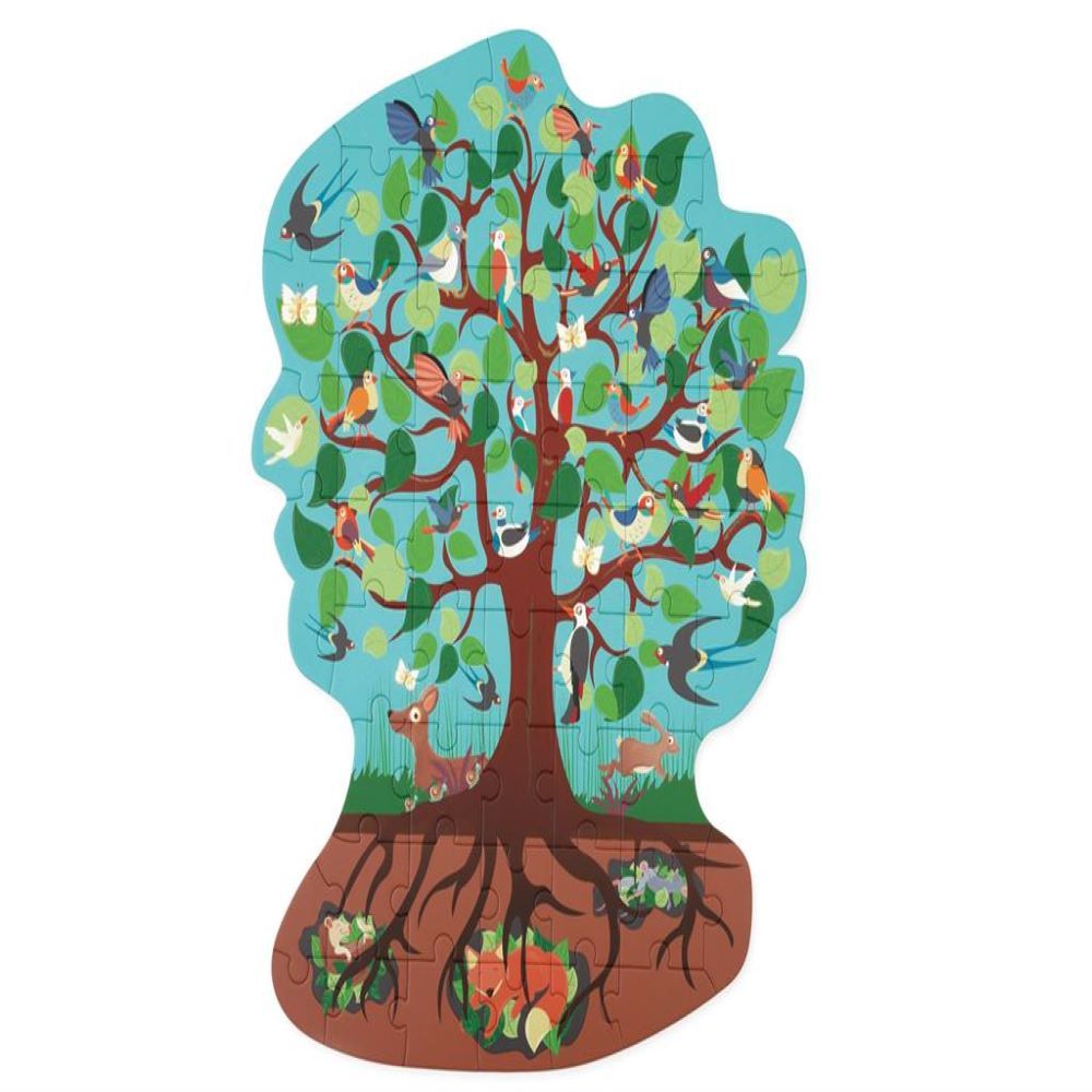 Scratch Europe - Bird Tree Contour Puzzle 59Pcs