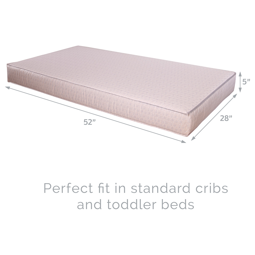 Kolcraft - Fresh Start Polyfoam Crib Mattress - Fizzle Pin