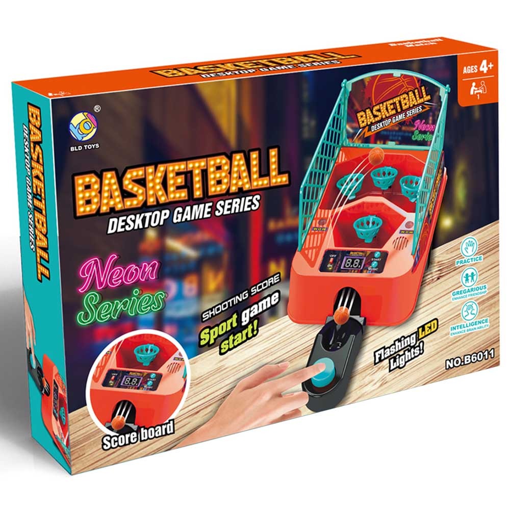 Bld Toys - Electronic Basketball Desktop Game Neon Series