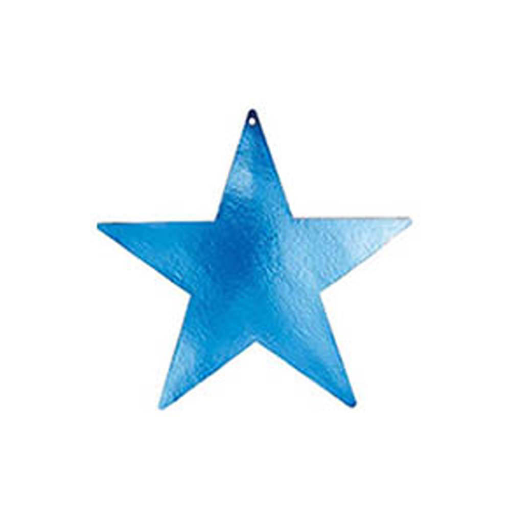 Amscan - Blue Star Foil Cutout 9In