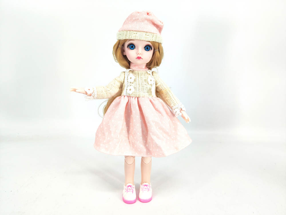 Bonnie - 12 Inch Deluxe Fashion Doll - Peach & Beige Baloon Dress