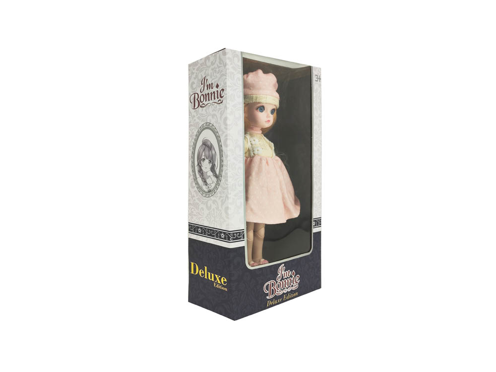 Bonnie - 12 Inch Deluxe Fashion Doll - Peach & Beige Baloon Dress