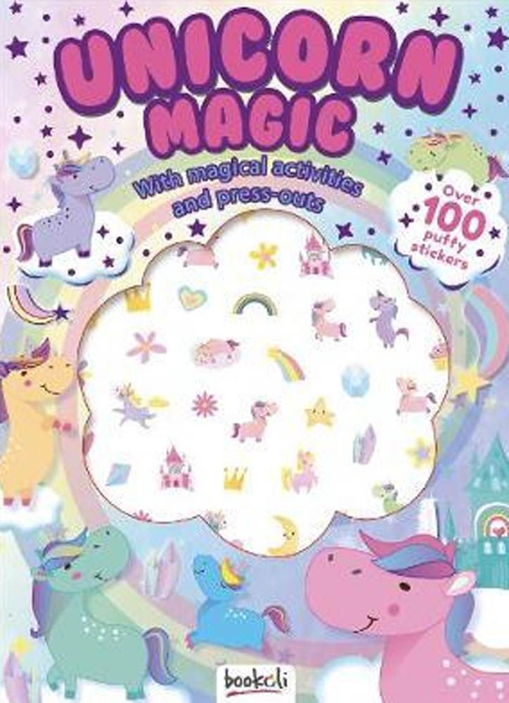 Bookoli - Puffy Sticker Window - Unicorn Magic