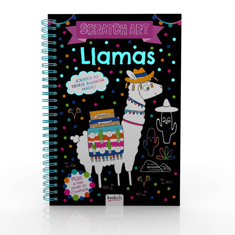 Bookoli - Scratch Art Fun - Llamas