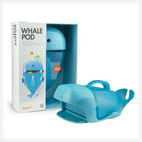 Boon Blue Whale Pod Drain and Storage Bath Toy Scoop