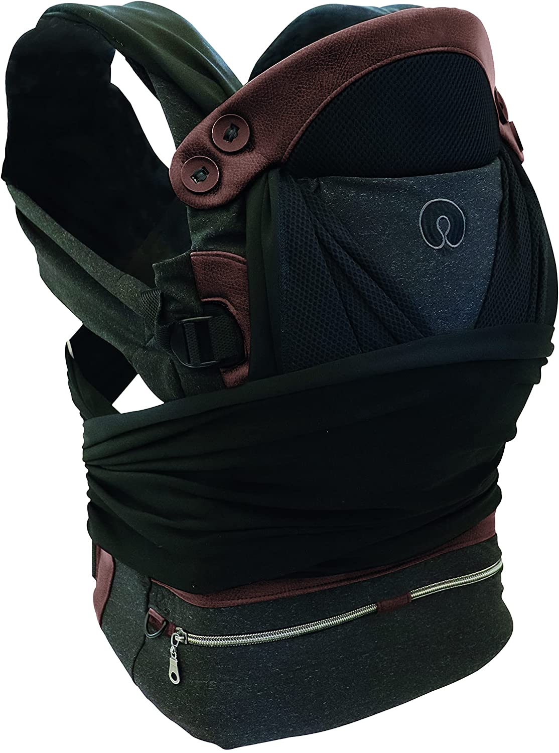 Chicco Boppy Adjust ComfyChic Baby Carrier, Charcoal
