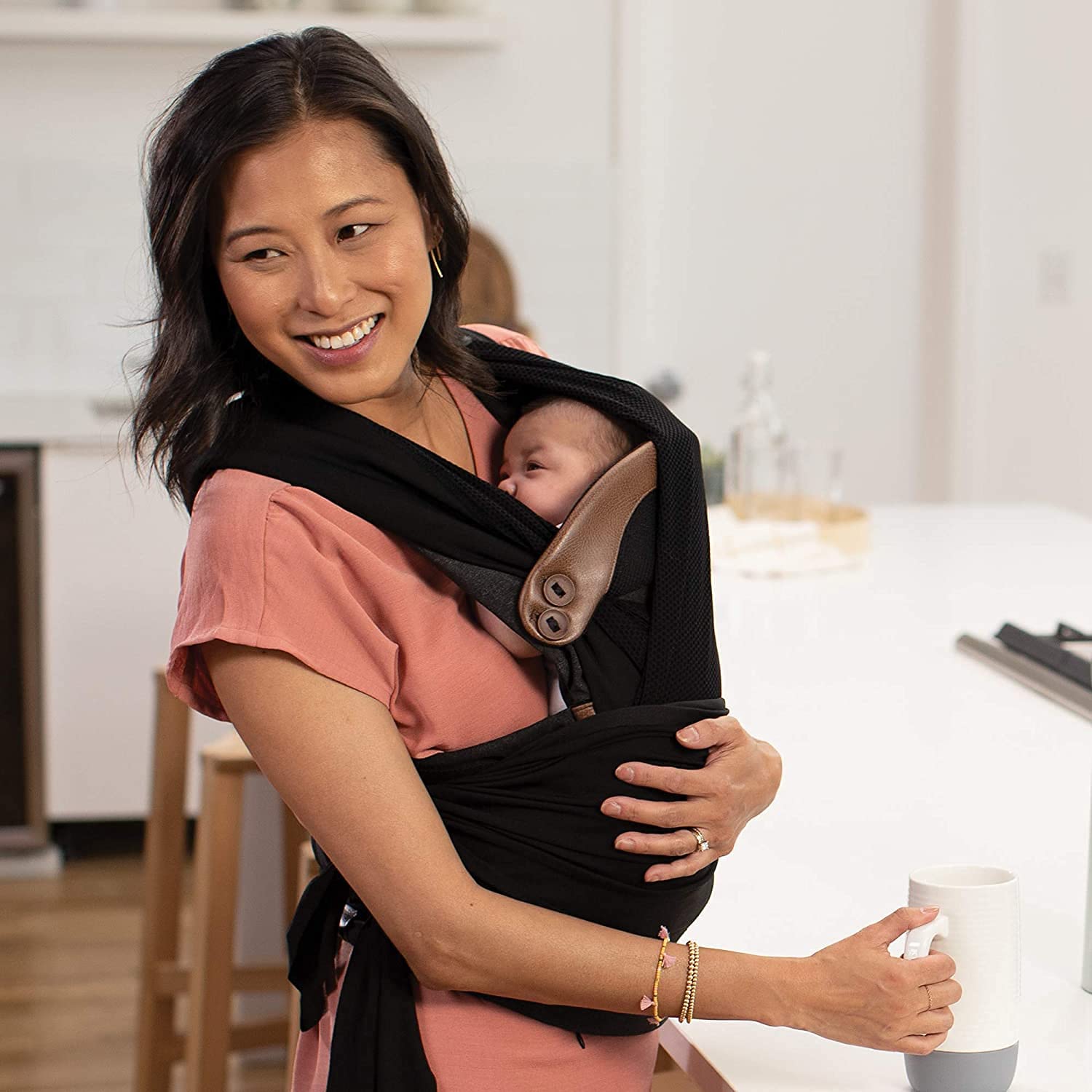  Chicco Boppy Adjust ComfyChic Baby Carrier, Charcoal
