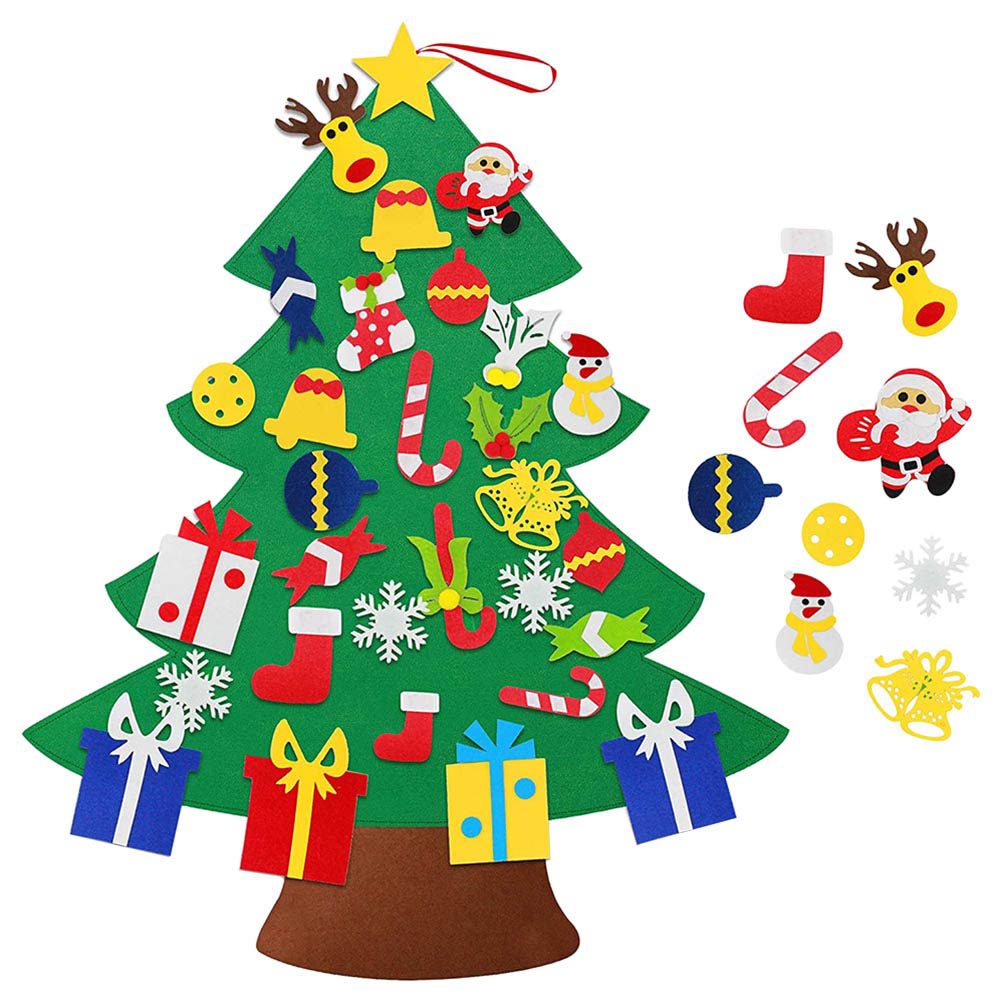 Brain Giggles - DIY Christmas Felt Tree - Christmas Home Decorations