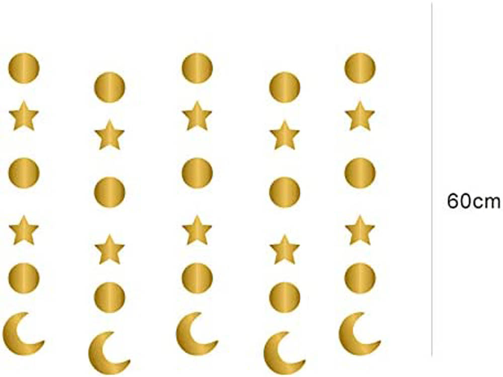 Brain Giggles - Eid Mubarak Decoration Set - Eid Mubarak Banner & Swirls Set