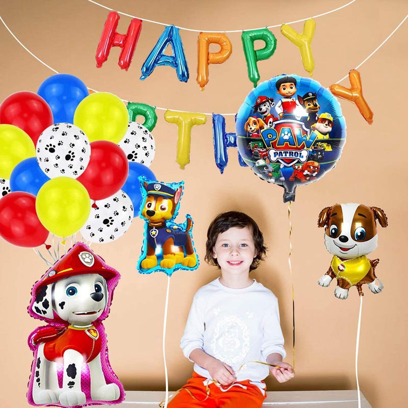 Brain Giggles - Paw Patrol Theme Birthday Decoration Kit - 46 Pieces