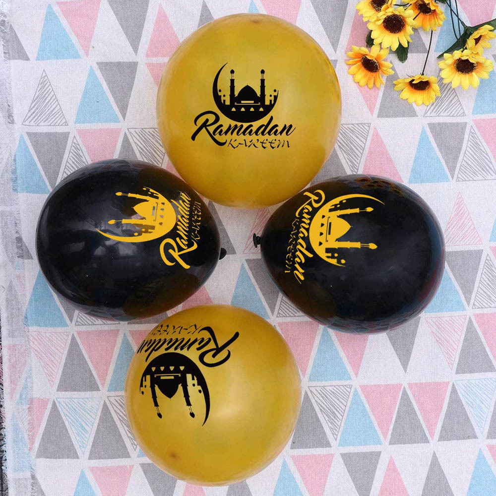 Brain Giggles - Ramadan Kareem Latex Balloons Set Of 30 Pcs For Ramadan Festival Decoration