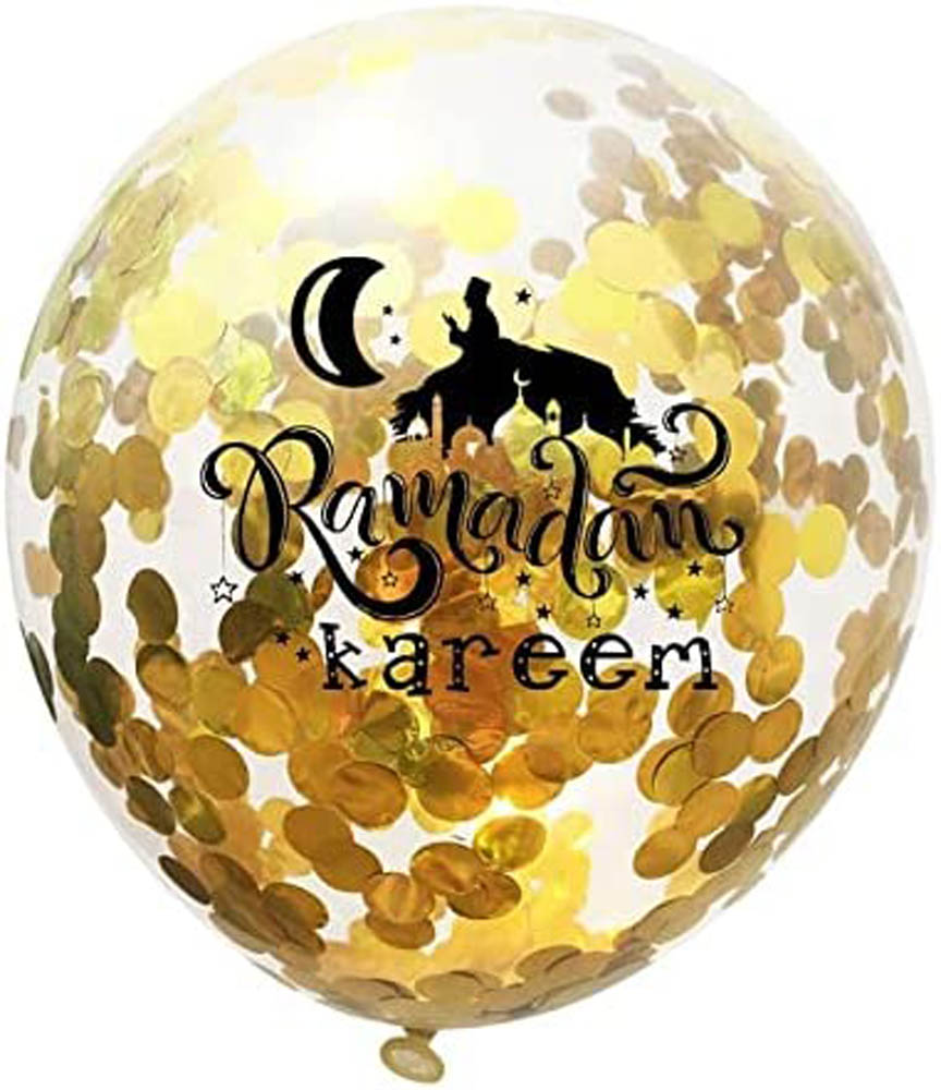 Brain Giggles - Ramadandecoration - Ramadan Kareem Balloons - Set Of 6