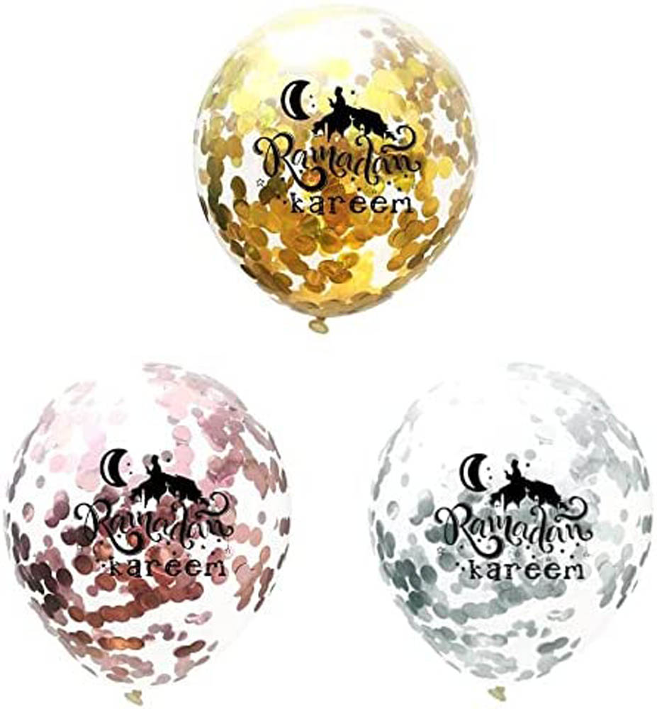 Brain Giggles - Ramadandecoration - Ramadan Kareem Balloons - Set Of 6