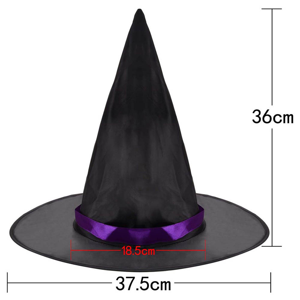 Brain Giggles Witch Cape Costume With Hat for Halloween - Purple