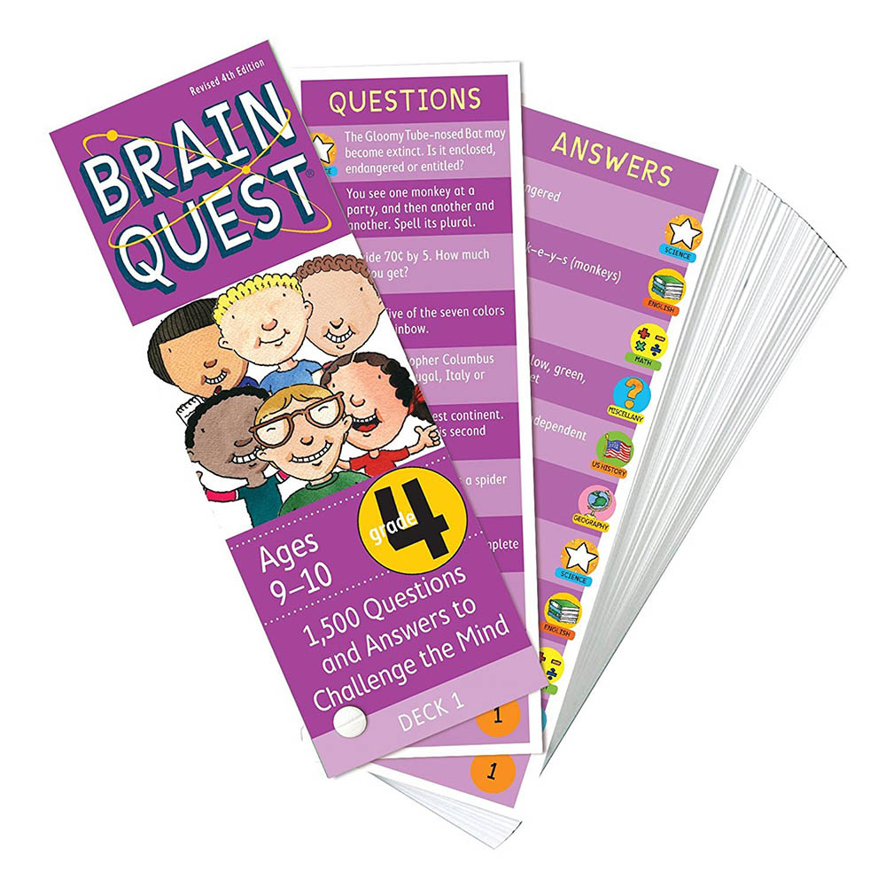 Brain Quest - Grade 4, 1500 Questions And Answers, 4Th Edition