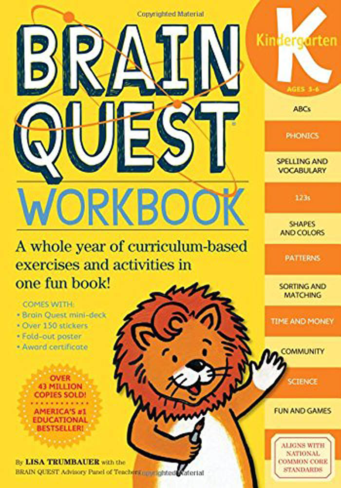 Brain Quest - Kindergarten Workbook