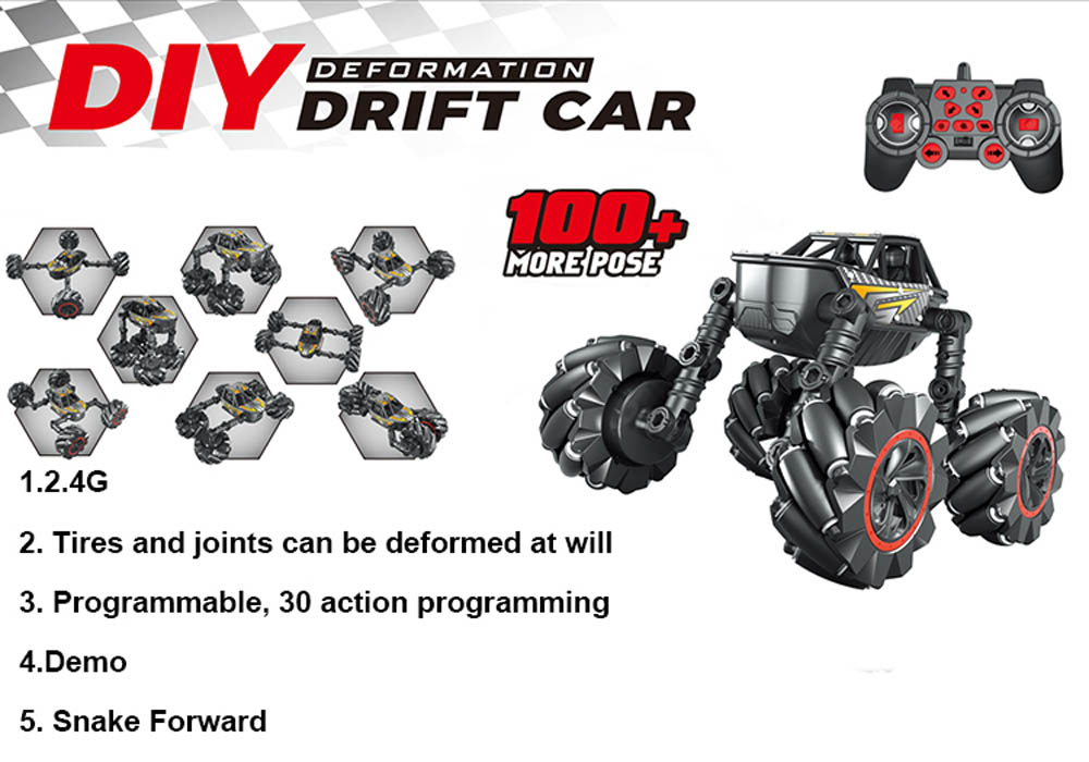 Bricstar - Transformable Drifting Stunt RC Cars