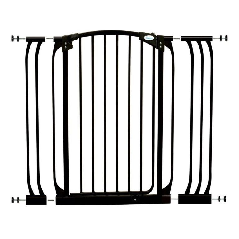 Dreambaby Black Chelsea Tall Gate & Extension Set 1 Gate + Extension