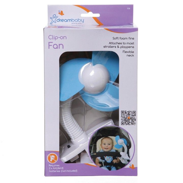 Dreambaby Stroller Fan Blue Foam