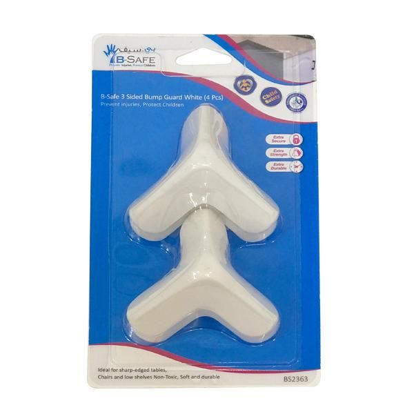 B-Safe 3 Sided Bump Guard White - 4 Pcs