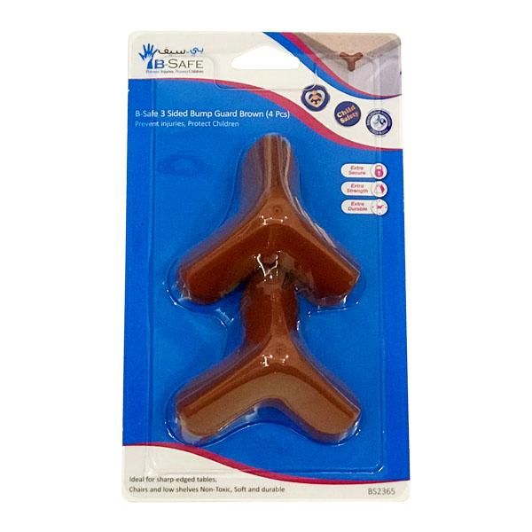 B-Safe 3 Sided Bump Guard Brown - 4 Pcs