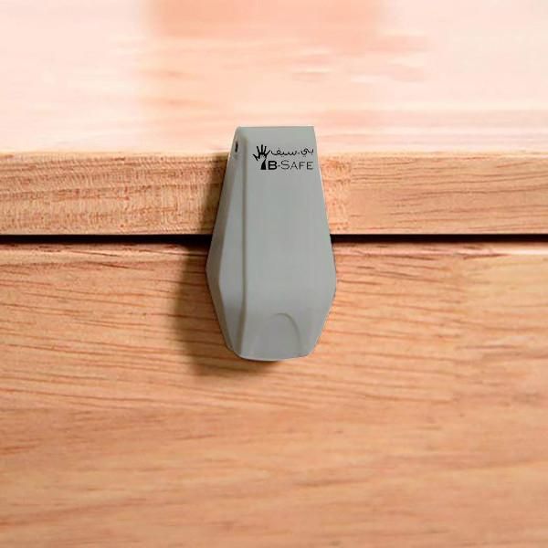 B-Safe Drawer Finger Pinch Guard Grey - 4 Pcs
