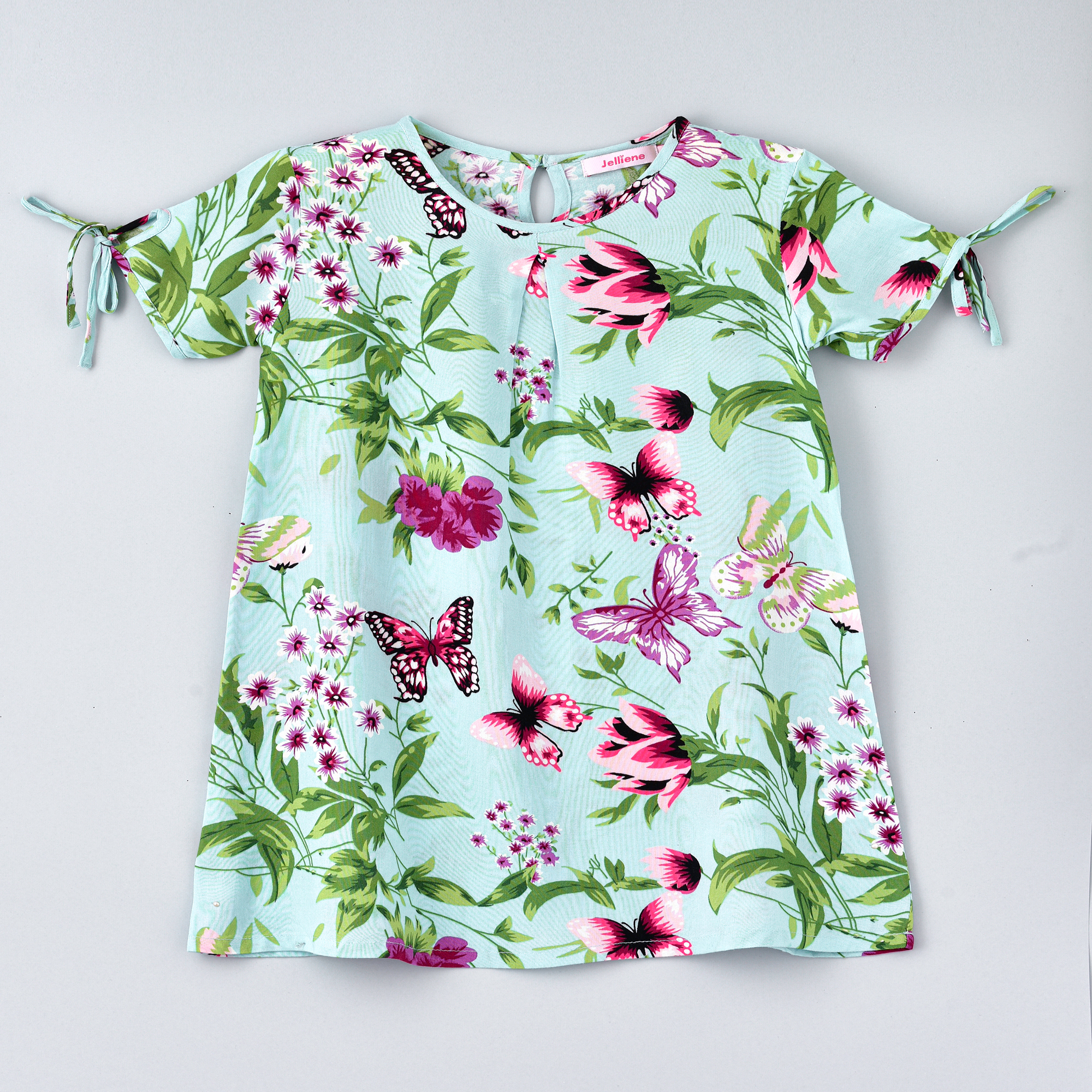 Jelliene Butterfly Print Woven Dress - 2-8 Years