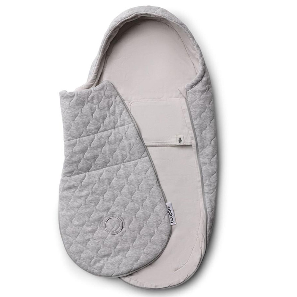 Bugaboo - Newborn Foot Muff Inlay Light - Grey Melange