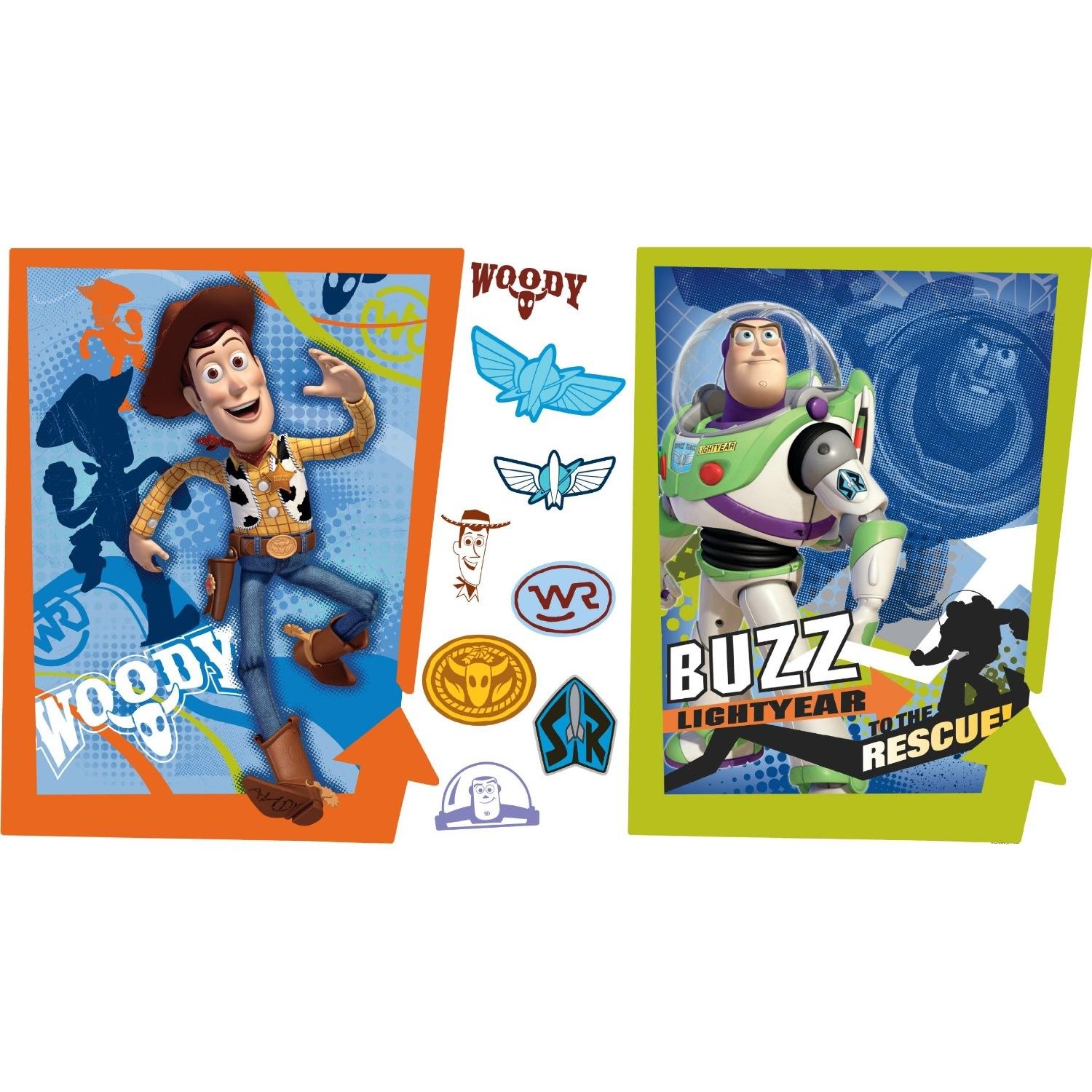 RoomMates Toy Story Buzz & Woody Peel & Stick Giant Poster