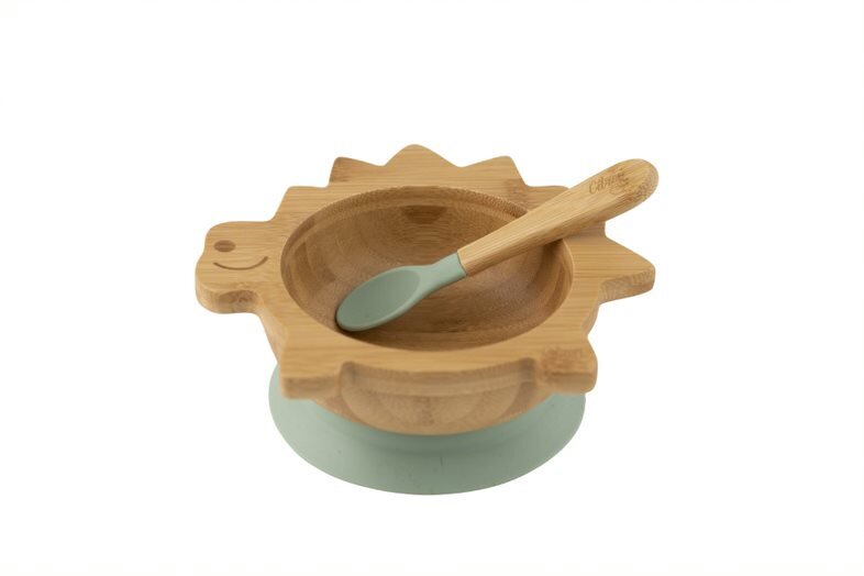 Citron - Organic Bamboo Bowl - Dino Green