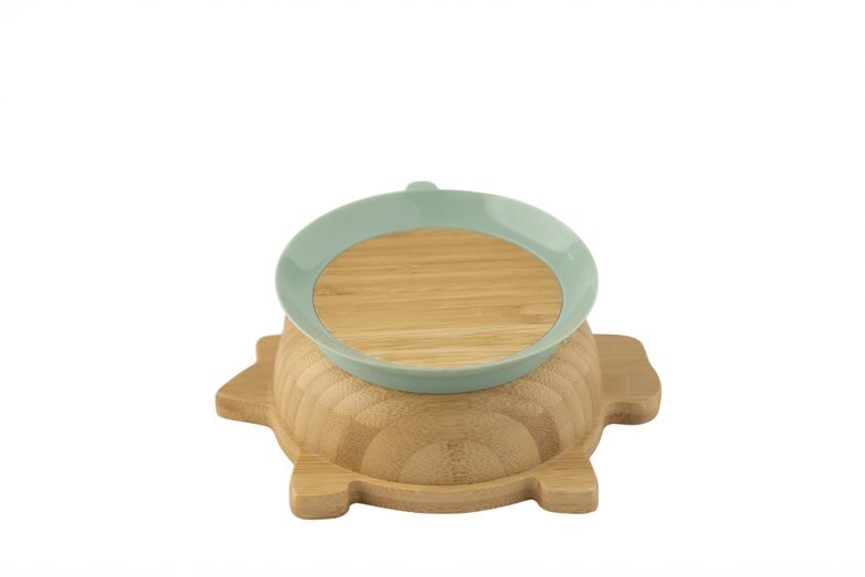 Citron - Organic Bamboo Bowl - Dino Green