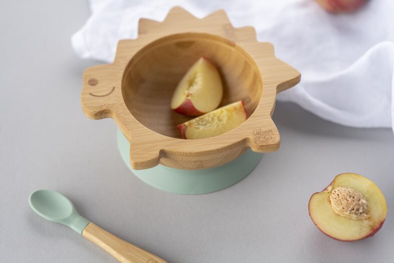 Citron - Organic Bamboo Bowl - Dino Green