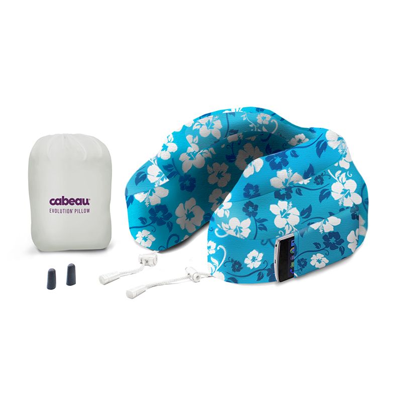 Cabeau Evolution Memory Foam Travel Neck Pillow - Blue Tropic