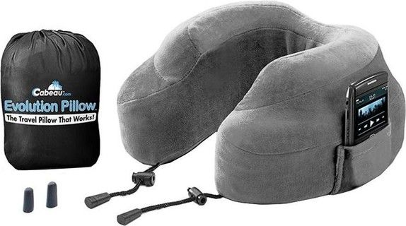 Cabeau Evolution Memory Foam Travel Neck Pillow Slate Babystore.ae