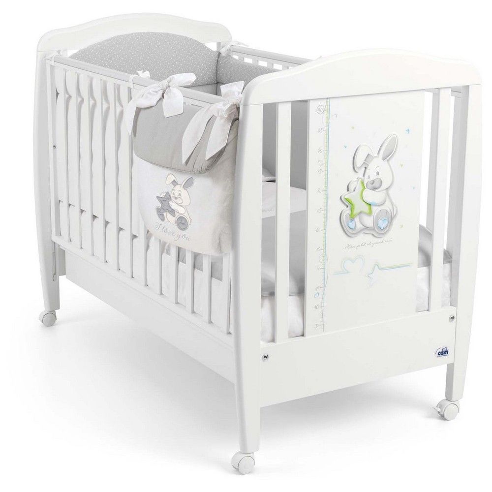 Cam Cot Tidy - Coniglio - White Cot Bag 