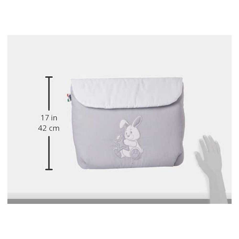 Cam Cot Tidy - Coniglio - White Cot Bag 