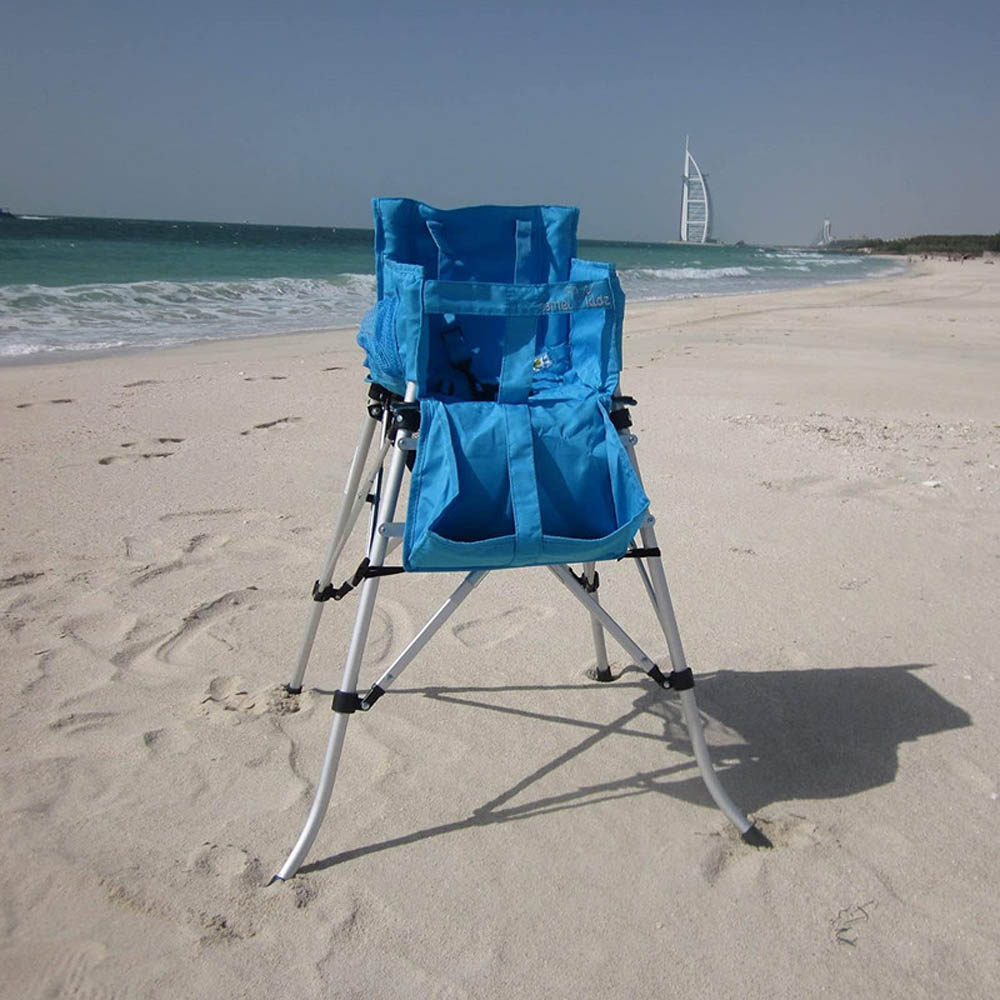 Camel Kidz - Folding Travel High Chair - Aqua Blue