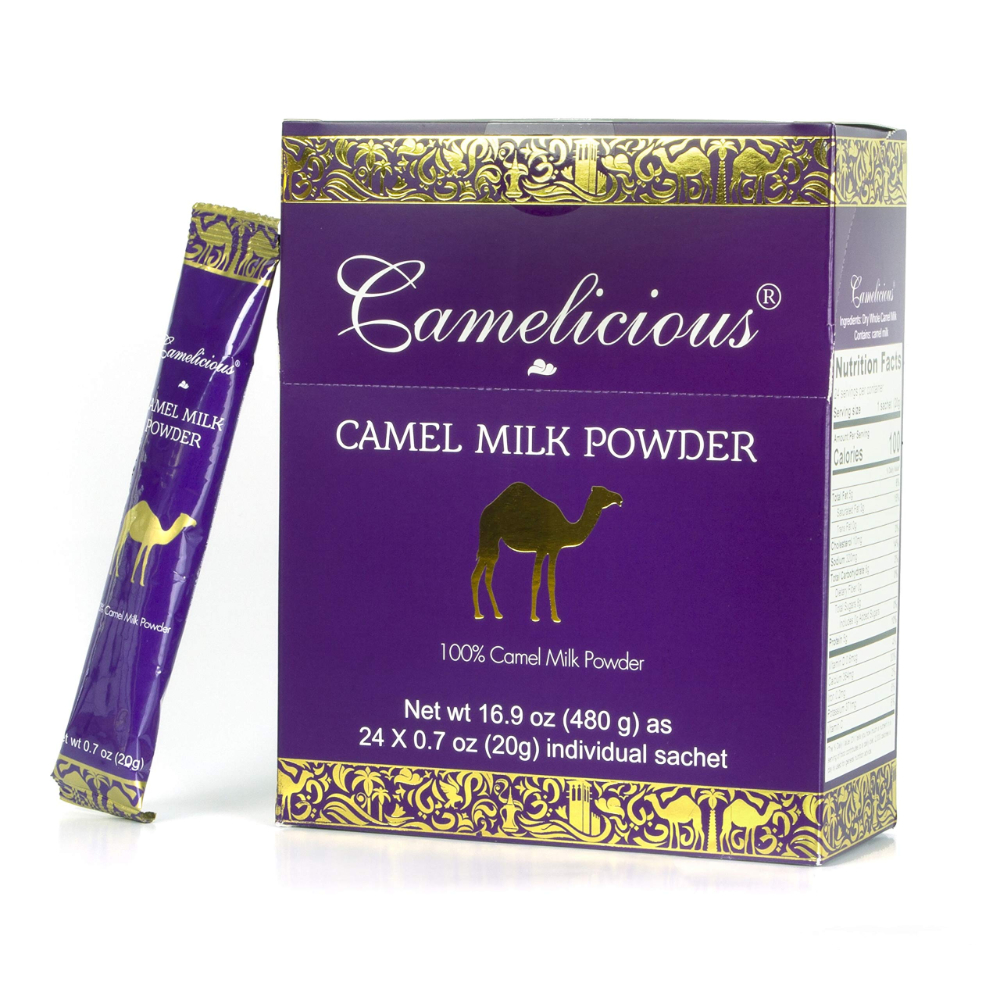 Camelicious full cream pure camel milk powder sachet 24pcsx20g