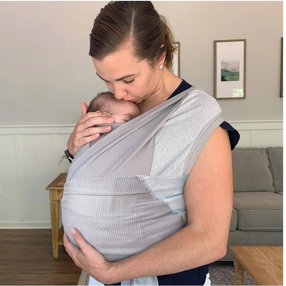 Chicco Boppy Comfyhug Hybrid Newborn Baby Carrier Frost Babystore.ae