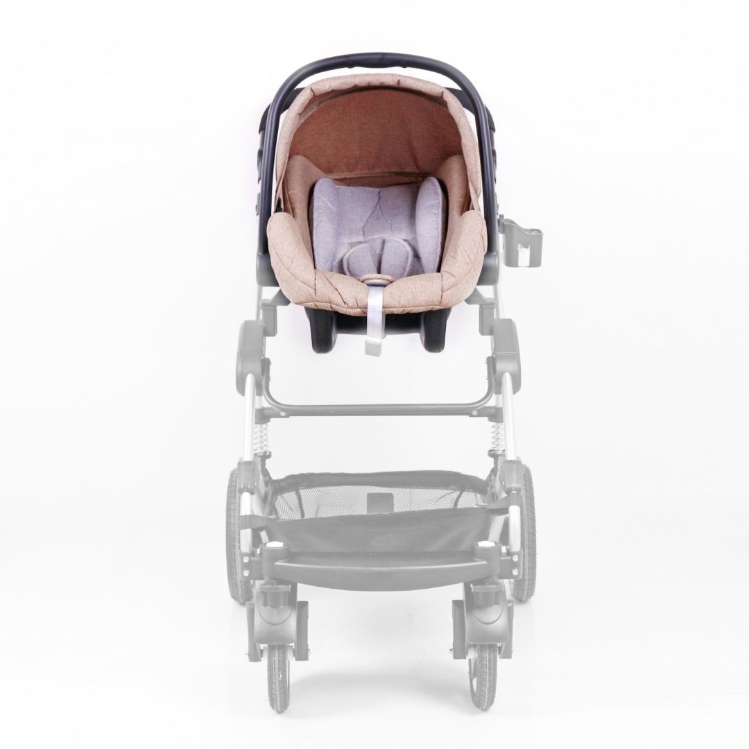 Cynebaby Safety Car Seat with Stroller Adaptor Beige Babystore.ae