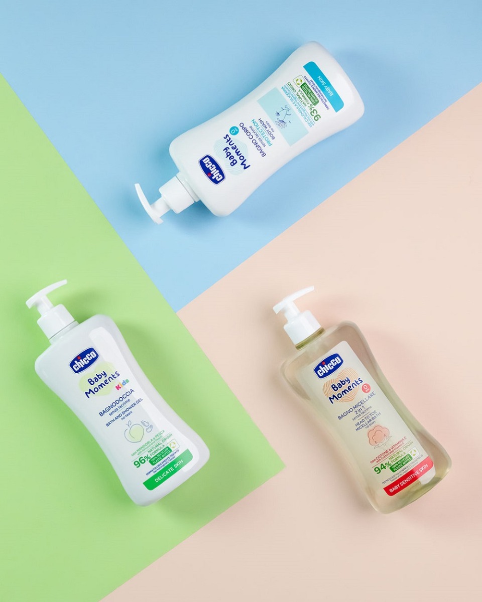 Chicco Baby Moments Bath and Shower Gel No-Tears for Kids Delicate Skin 0m+ 500ml
