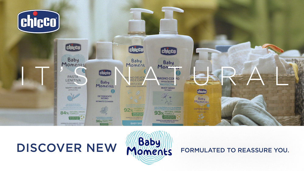 Chicco Baby Moments Bath Shampoo No Tears for Baby Skin 0m 500ml