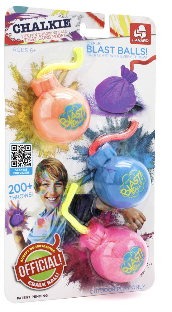 Chalkie - Blast Balls! 3pcs Set (Orange, Blue & Pink)