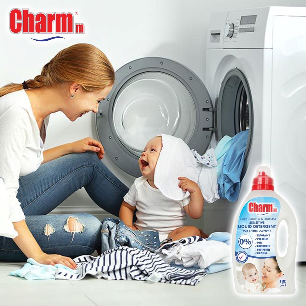 Charmm - Sensitive Laundry Liquid for Babies Laundry 3L Plus 1L 