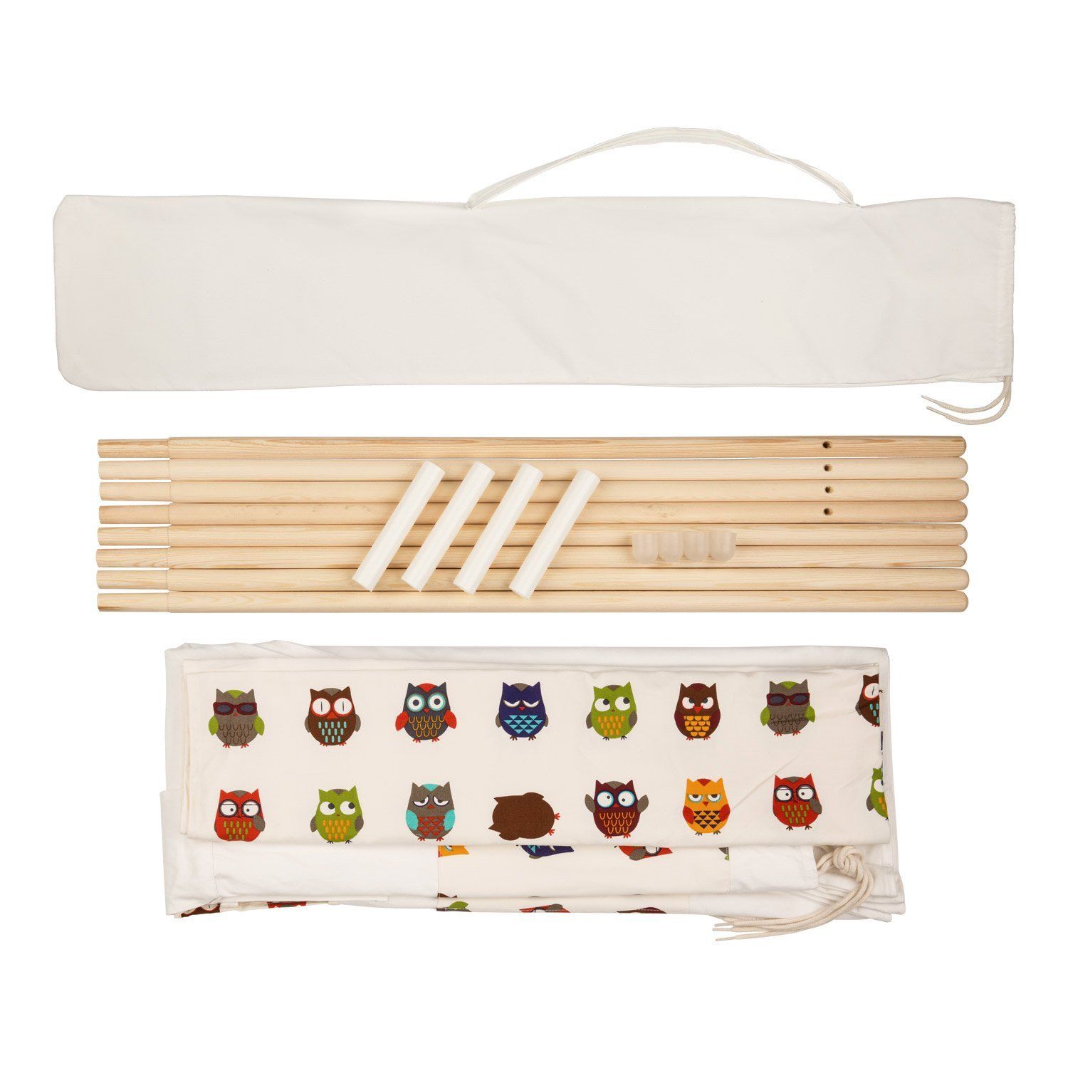 Cherry Pick Owl Teepee made with Durable Cotton Canvas.