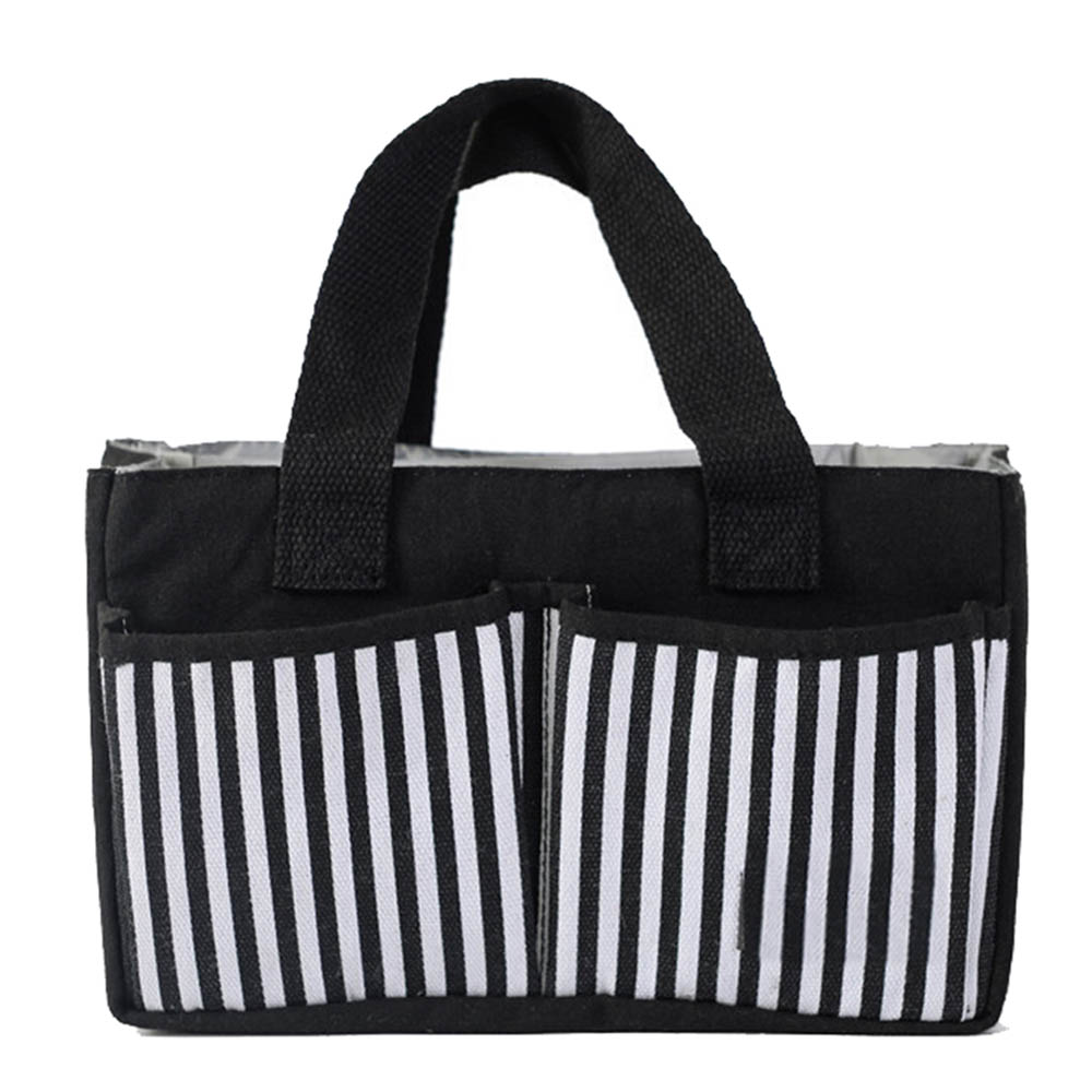 Cherubs - Baby Diaper Caddy Organizer - Black
